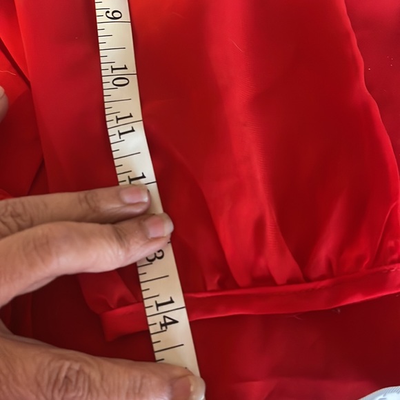 Size small sheer red blouse - Picture 4 of 6